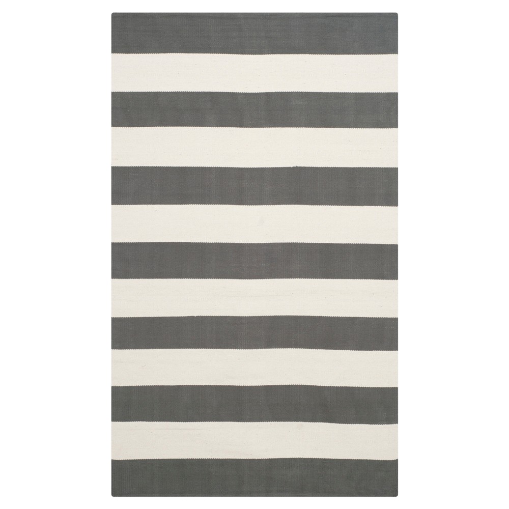 3'x5' Mati Flatweave Accent Rug Gray/Ivory - Safavieh