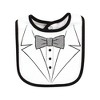 Hudson Baby Infant Boy Cotton Bibs, Tweed Bow Tie, One Size - 3 of 4