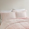 SEVOBAL Bedding Sets, Full/Queen Ombre Shaggy Fur Comforter Mini Set for Cozy Bedroom Styling, Pink, 15.75"*11.02"*11.02" - 4 of 4