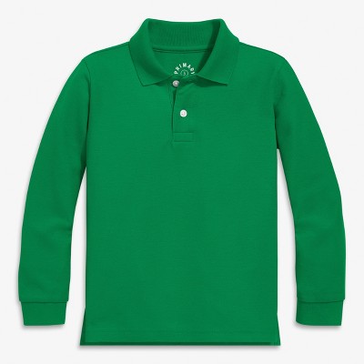 Primary Kids Long Sleeve Pique Polo