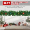 Swtroom 50 Ft Christmas Garland 100 LED Pre-lit Garland Green Artificial Pine Decorative Garland Xams Decor Multi-Color Lights - 4 of 4