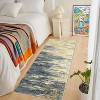 Modern Abstract Rug Non-Slip Kitchen Carpet Ultra-Thin Low Pile Hallway Runner with Non-Shedding Soft Foldable Design for Laundry Entrance - 2 of 4