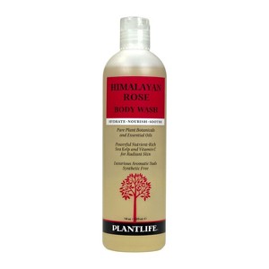 Plantlife Himalayan Rose Body Wash – GMO & Gluten-Free, Gentle & Moisturizing, Natural Ingredients, Made in the USA, 14 oz - 1 of 4