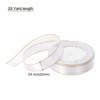 Unique Bargains Double Face Wide Satin Ribbon with Gold Edges for Wedding Bouquet - 2 of 4