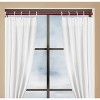 Home Mart Goods Burgundy Adjustable Spring Tension Curtain Rod Heavy Duty Anti-slip 41-76" Inches - 2 of 4