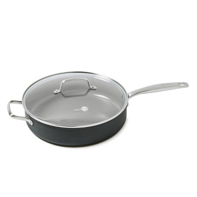 GreenPan Chatham Ceramic Non-Stick Covered Helper Handle Skillet 5qt Gray