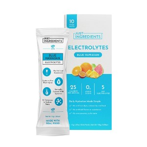 Just Ingredients Electrolytes Sports Drink Mix Packs - Blue