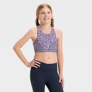 Girls' Strappy Sports Bra - All In Motion™ - 1 of 3