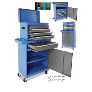 5-Drawer Heavy-Duty Rolling Tool Chest with 2-in-1 Lock, Drawer Liners & Casters - 1 of 4