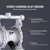 VEVOR Air Operated Double Diaphragm Pump, 44GPM, Max 115PSI Air Waste Oil Pneumatic Transfer Pump with 2 Extra Diaphragms, Grey - 3 of 4
