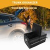 Unique Bargains Universal Car Trunk Organizer Trunk Storage Organizer with Detachable Cover Foldable Black 1 Pc - 2 of 4
