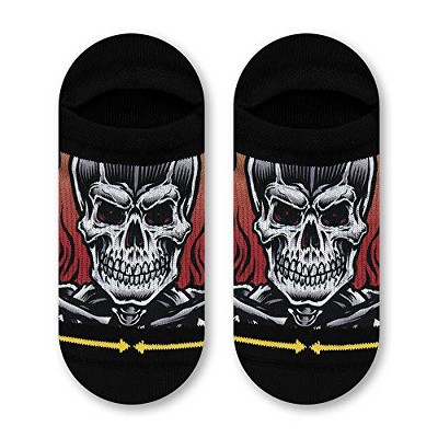 MERGE4 Jimbo Phillips No Time To Waste Black Unisex Artist No Show Sock