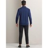 INSPIRE CHIC Men's Solid Long Sleeve Regular Fit Formal Business Button Down Dress Shirts - 3 of 4