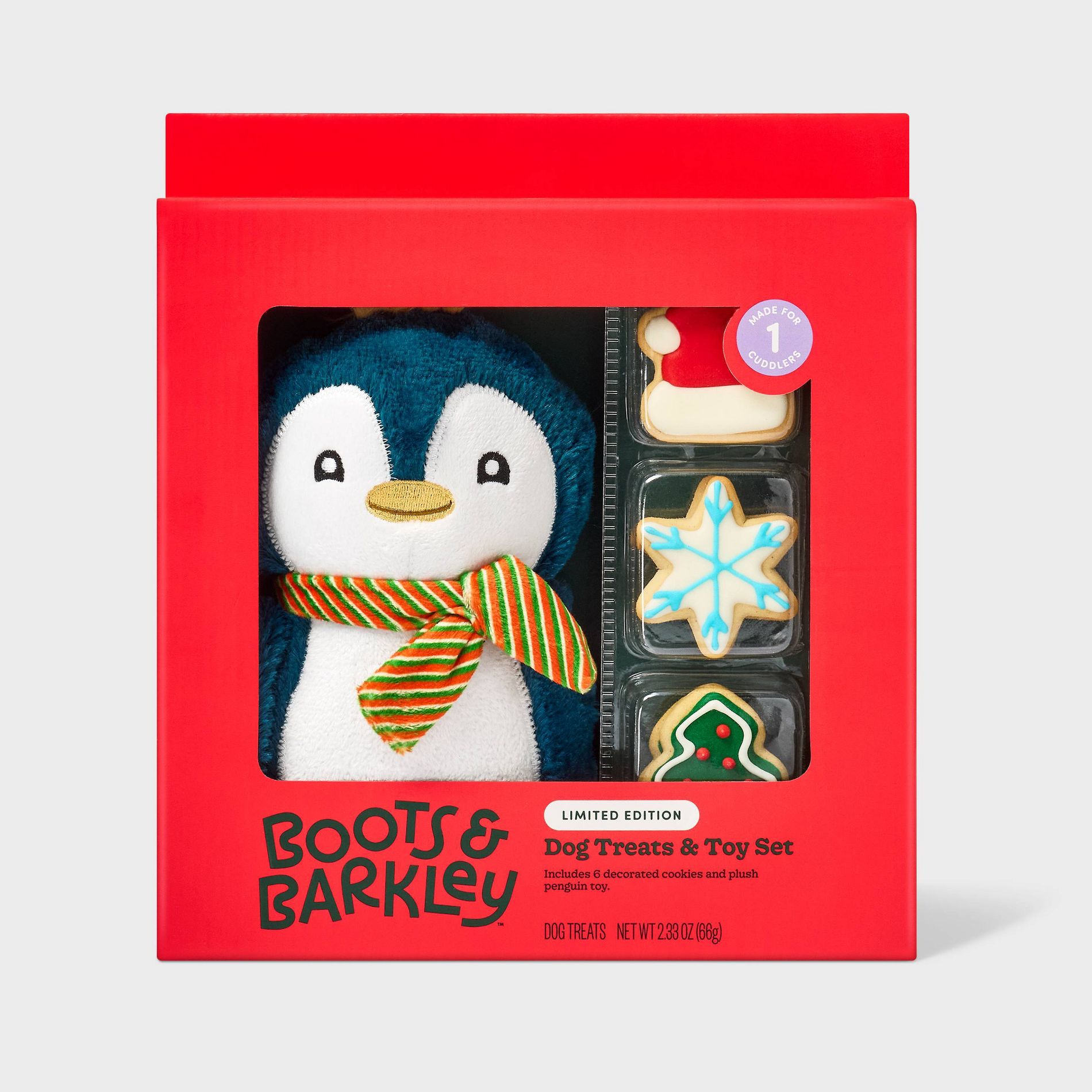 Cinnamon and Apple Flavor Dog Toy and Crunchy Treats - Boots & Barkley™ 2.33oz/6pk