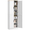 Dexmalle 67" White Freestanding Kitchen Pantry with Adjustable Shelves - 2 of 4