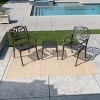Christopher Knight Home Kai Outdoor Aluminum 3 Piece Chat Set, Bronze - 2 of 4