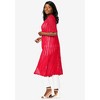 Jessica London Women's Plus Size Scalloped Crochet Sweater Duster - 4 of 4