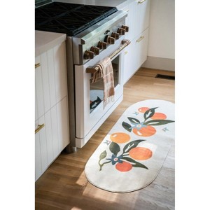 Lany Space Orange Pattern Mat, 2'x5' - 1 of 4