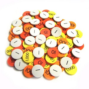 Sensational Math™ Class Set Place Value Discs, 1500 Discs - 1 of 3