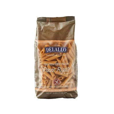 DeLallo Gluten Free Penne Pasta, 12 oz Bag, (4 Pack)
