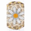 Earth Rugs Flower Coaster – Daisy Print Farmhouse Accent 5"x5" Square - 3 of 3