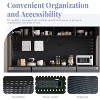63" Buffet with Hutch, Large Farmhouse Storage Cabinet with 6 Drawers, 5 Cabinets, Adjustable Shelves, Pegboard & Towel Rack - 3 of 4