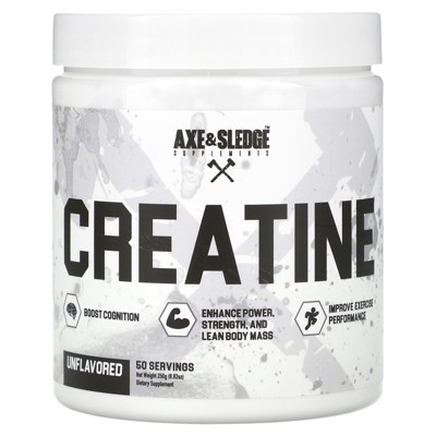 Axe & Sledge Supplements Basics, Creatine, Unflavored, 8.82 oz (250 g)