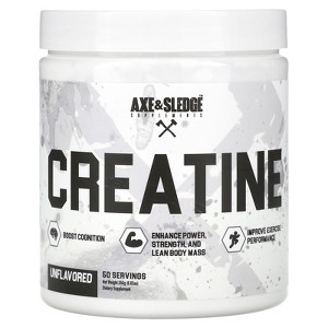 Axe & Sledge Supplements Basics, Creatine, Unflavored, 8.82 oz (250 g) - 1 of 2
