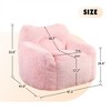 COWLOWN Extra Large Bean Bag Chair with Armrests, Memory Foam, Removable Cover for Adults & Kids - 2 of 4