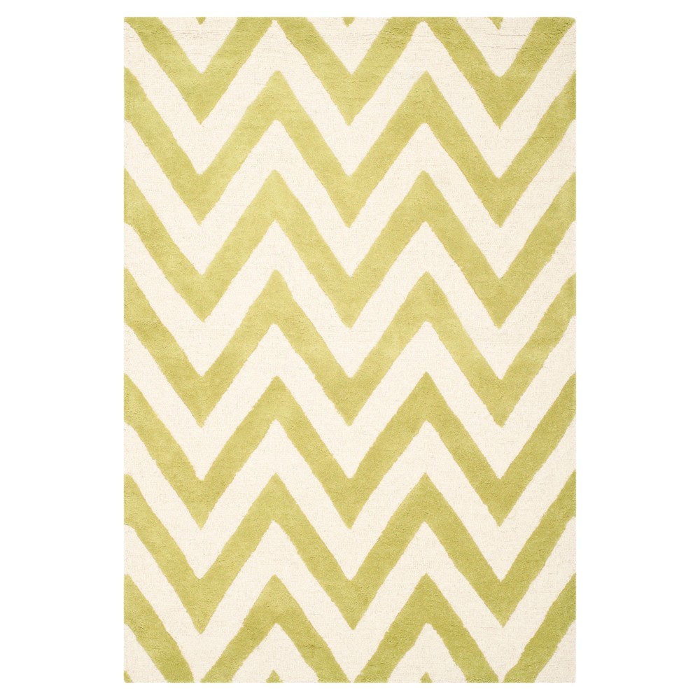 Dalton Textured Rug - Green / Ivory (4' X 6') - Safavieh