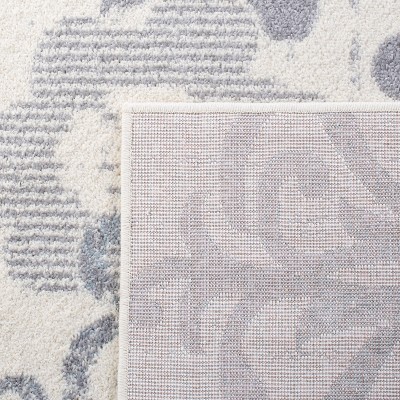 Chic Lodge Style Ivory Square Synthetic Easy-Care Area Rug