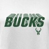 NBA Milwaukee Bucks Women's White Round Neck Short Sleeve T-Shirt - 4 of 4