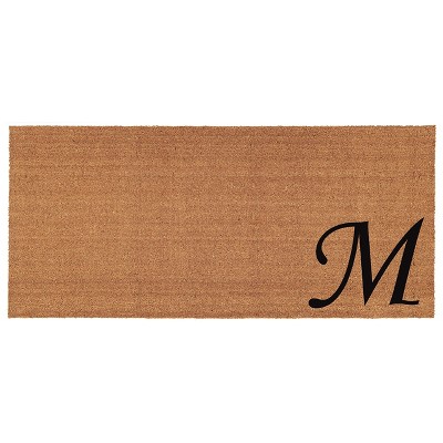 Calloway Mills 153622448M Urban Chic Monogram Doormat 2 ft. x 4 ft. (Letter M)
