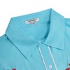Men's Western Cowboy Fringe Shirt Long Sleeve Rose Embroidered Slim Fit Button Down Shirt - 4 of 4