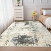 Washable Modern Abstract Rug, Non-Slip Soft Area Rug for Living Room, Colorful Indoor Carpet for Bedroom, Nursery, Dining Room, Kitchen Decor - 2 of 4