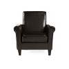 GDFStudio Cinnabar Contemporary Upholstered Club Chair with Rolled Arm - 2 of 4