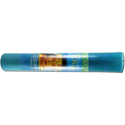 Wai Lana Bamboo Forest Print Yoga Mats (Teal) - 1/8 inch Thick Non-Slip Stylish, Latex-Free, Lightweight, Optimum Comfort