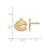 Black Bow Jewelry 10k Yellow Gold Vancouver Canucks NHL Stud Earrings - 2 of 3