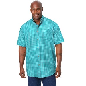 KingSize Short Sleeve Wrinkle Resistant Sport Shirt - 1 of 4