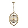 Savoy House Pearl 3 - Light Pendant in  Warm Brass - 4 of 4