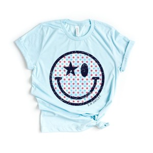 Simply Sage Market S.W.Smiley Patriotic Stars Short Sleeve Tee - 1 of 4