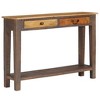 vidaXL Console Table Vintage Entryway Table with Storage Solid Wood Acacia - 2 of 4