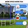 Jump Into Fun 14FT Trampoline for Kids & Adults with Basketball Hoop,Recreational Trampolines with Safety Enclosure for Back Yard Outdoor - 3 of 4
