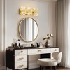POWLIG 16.54" Dimmable LED Vanity Light, Modern 3-Light Bathroom Wall Light for Mirror Illumination - 2 of 4