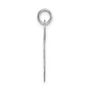 Black Bow Jewelry 14k White Gold, Ella Collection, LG Fancy Script Initial Pendant A-W - 2 of 4