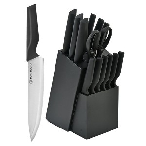 Dura Culina® 14 Piece Knife Set with Block, Chef Knife, Paring Knife, Utility Knife, Bread Knife, Steak Knife with Built in Knife Sharpener - 1 of 4