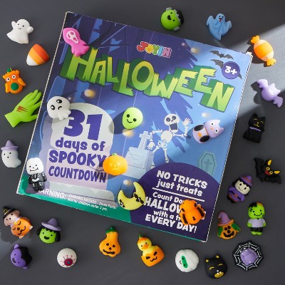 Joyfy 2025 Halloween Countdown Calendar, 31 Unique Mochi Squishy Toys for Daily Treats & Party Favors Kids