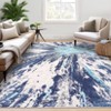 Abstract Machine Washable Rug with Rubber Backing for Living Room Modern Non-Slip Area Rug Easy-Cleaning Floor Carpet for Bedroom Dining Room - 3 of 4