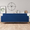 NicBex Modern 3-Seat Luxury Sofa Couch with Pillows & Gold Accents,Plush Velvet Upholstered Lounge Settee Sofa for Living Room,Bedroom - 4 of 4