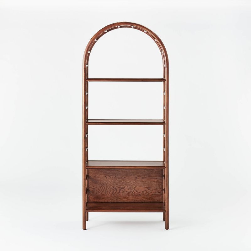 72" Holladay Curved Wooden Bookcase - Threshold™ designed with Studio McGee, 4 of 15